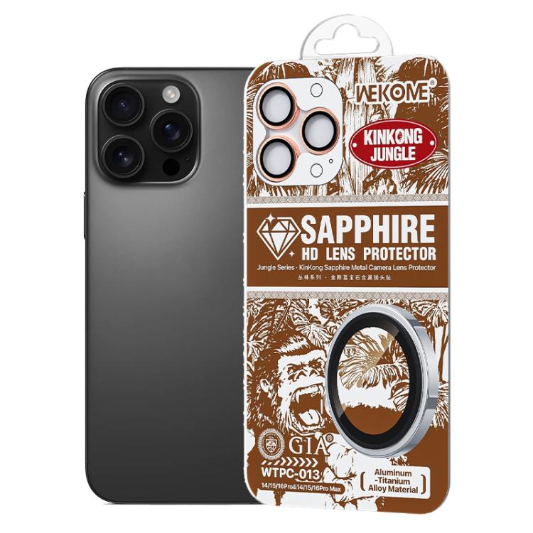 WK WTPC-013 Jungle Series Kinkong Sapphire Metal Camera Lens Protector Film, For iPhone 16 Pro / 16 Pro Max