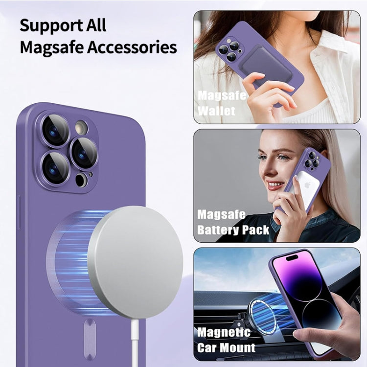 ENKAY MagSafe Matte TPU Phone Case with Lens Film, For iPhone 15 Plus, For iPhone 15, For iPhone 14 Plus, For iPhone 14, For iPhone 14 Pro, For iPhone 14 Pro Max
