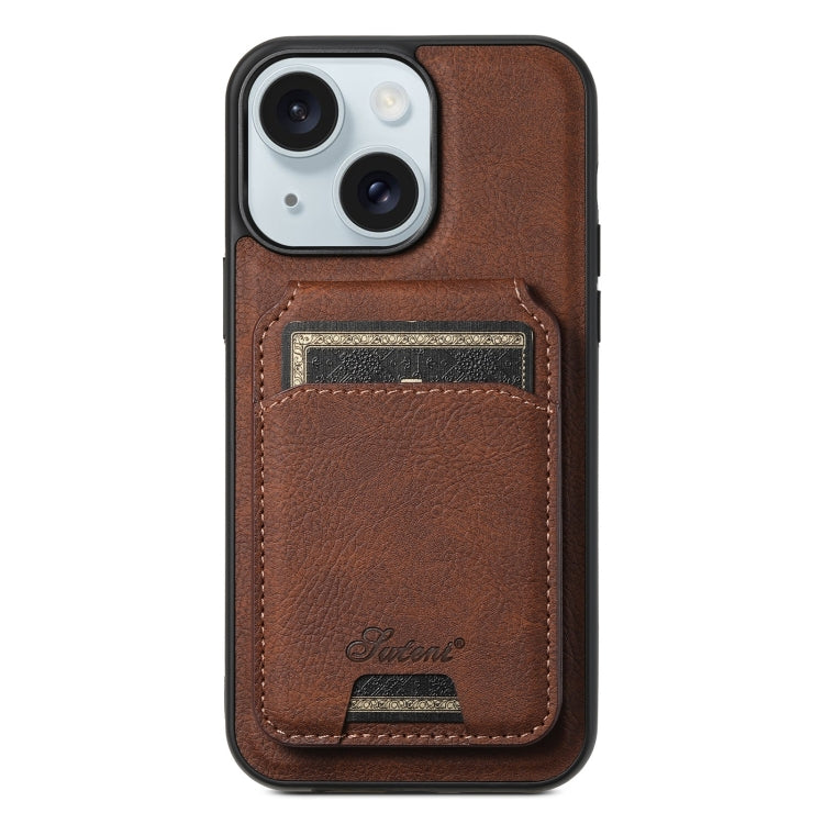 Suteni H16 Litchi Texture Leather Detachable Wallet Back Phone Case, For iPhone 15, For iPhone 14 Plus, For iPhone 14, For iPhone 14 Pro, For iPhone 14 Pro Max, For iPhone 13 Pro Max, For iPhone 13 Pro, For iPhone 13, For iPhone 12, For iPhone 12 Pro M...