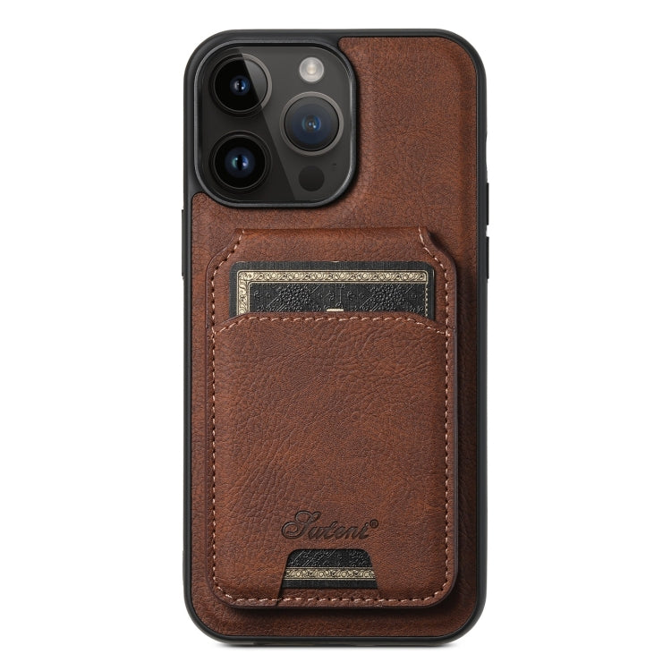 Suteni H16 Litchi Texture Leather Detachable Wallet Back Phone Case, For iPhone 15, For iPhone 14 Plus, For iPhone 14, For iPhone 14 Pro, For iPhone 14 Pro Max, For iPhone 13 Pro Max, For iPhone 13 Pro, For iPhone 13, For iPhone 12, For iPhone 12 Pro M...