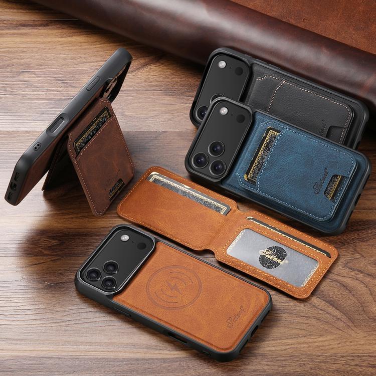 Suteni H16 Litchi Texture Leather Detachable Wallet Back Phone Case, For iPhone 15, For iPhone 14 Plus, For iPhone 14, For iPhone 14 Pro, For iPhone 14 Pro Max, For iPhone 13 Pro Max, For iPhone 13 Pro, For iPhone 13, For iPhone 12, For iPhone 12 Pro M...