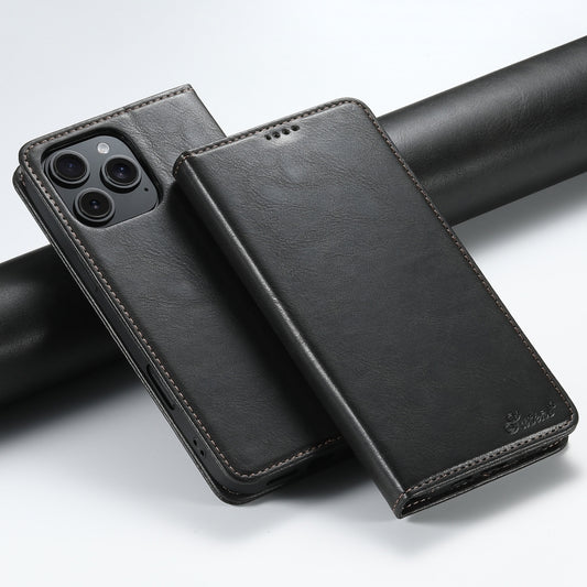 Suteni J02 Oil Wax Wallet Leather Phone Case, For iPhone 16 Pro Max, For iPhone 16 Pro, For iPhone 16 Plus, For iPhone 16, For iPhone 15 Pro Max, For iPhone 15 Pro, For iPhone 15 Plus, For iPhone 15, For iPhone 14 Plus