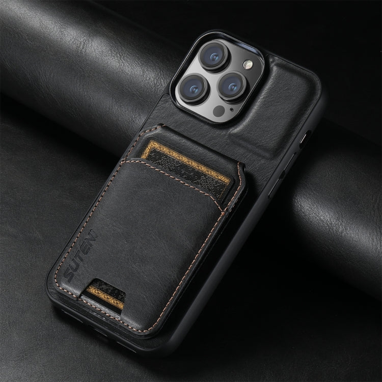 Suteni H02 Leather Wallet Stand Back Phone Case, For iPhone 14 Pro Max, For iPhone 13 Pro Max, For iPhone 13 Pro, For iPhone 13, For iPhone 12 Pro Max, For iPhone 11 Pro Max, For iPhone 11, For iPhone 11 Pro, For iPhone X / XS, For iPhone XR�����������...