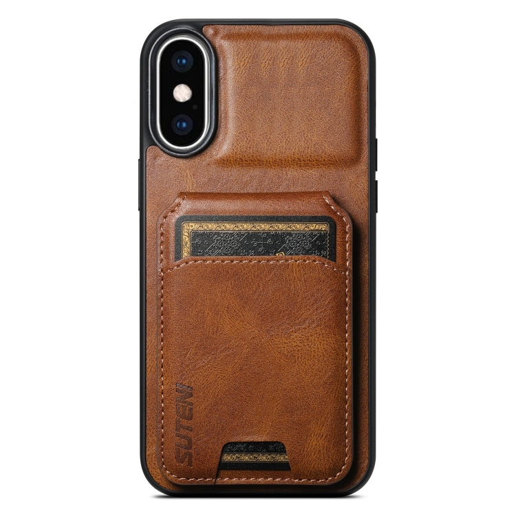 Suteni H02 Leather Wallet Stand Back Phone Case, For iPhone 14 Pro Max, For iPhone 13 Pro Max, For iPhone 13 Pro, For iPhone 13, For iPhone 12 Pro Max, For iPhone 11 Pro Max, For iPhone 11, For iPhone 11 Pro, For iPhone X / XS, For iPhone XR�����������...