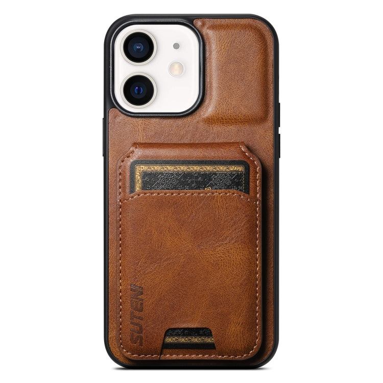 Suteni H02 Leather Wallet Stand Back Phone Case, For iPhone 14 Pro Max, For iPhone 13 Pro Max, For iPhone 13 Pro, For iPhone 13, For iPhone 12 Pro Max, For iPhone 11 Pro Max, For iPhone 11, For iPhone 11 Pro, For iPhone X / XS, For iPhone XR�����������...