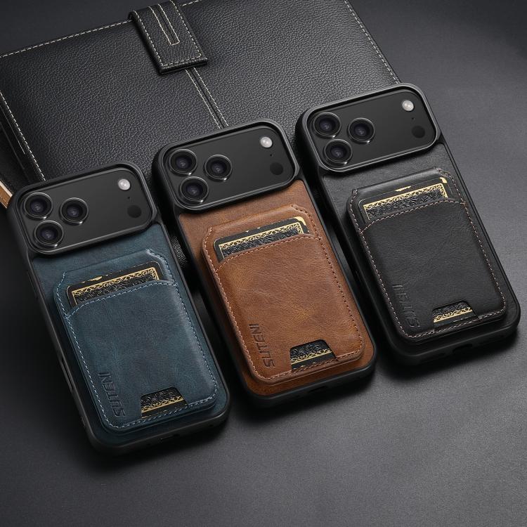 Suteni H02 Leather Wallet Stand Back Phone Case, For iPhone 14 Pro Max, For iPhone 13 Pro Max, For iPhone 13 Pro, For iPhone 13, For iPhone 12 Pro Max, For iPhone 11 Pro Max, For iPhone 11, For iPhone 11 Pro, For iPhone X / XS, For iPhone XR�����������...