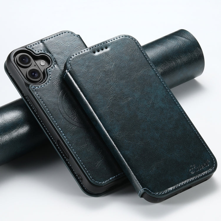 Suteni J05 Leather Magnetic MagSafe Phone Case, For iPhone 17 Pro Max, For iPhone 17 Pro, For iPhone 17, For iPhone 17 AIr, For iPhone 16 Pro Max, For iPhone 16 Pro, For iPhone 16 Plus, For iPhone 16, For iPhone 15 Pro Max, For iPhone 15 Pro�����������...