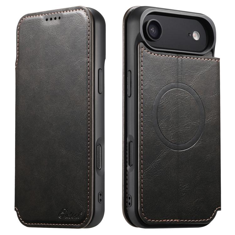 Suteni J05 Leather Magnetic MagSafe Phone Case, For iPhone 17 Pro Max, For iPhone 17 Pro, For iPhone 17, For iPhone 17 AIr, For iPhone 16 Pro Max, For iPhone 16 Pro, For iPhone 16 Plus, For iPhone 16, For iPhone 15 Pro Max, For iPhone 15 Pro�����������...