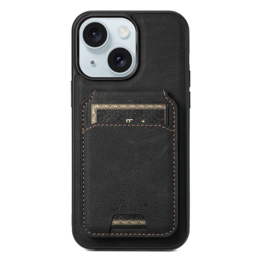Suteni H17 Litchi Texture Leather MagSafe Detachable Wallet Phone Case, For iPhone 15, For iPhone 14 Plus, For iPhone 14, For iPhone 14 Pro, For iPhone 14 Pro Max, For iPhone 13 Pro Max, For iPhone 13 Pro, For iPhone 13, For iPhone 12������������������...