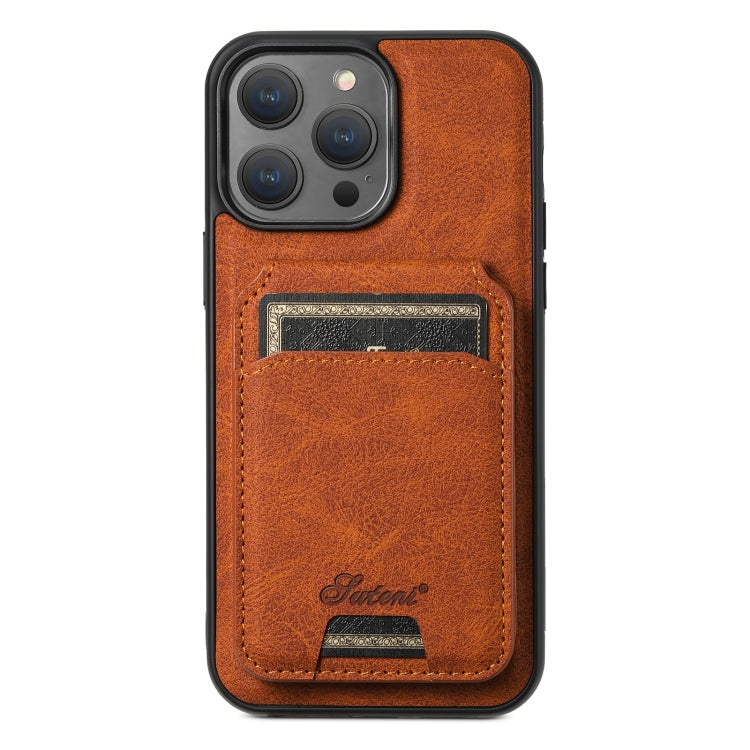 Suteni H17 Litchi Texture Leather MagSafe Detachable Wallet Phone Case, For iPhone 15, For iPhone 14 Plus, For iPhone 14, For iPhone 14 Pro, For iPhone 14 Pro Max, For iPhone 13 Pro Max, For iPhone 13 Pro, For iPhone 13, For iPhone 12������������������...