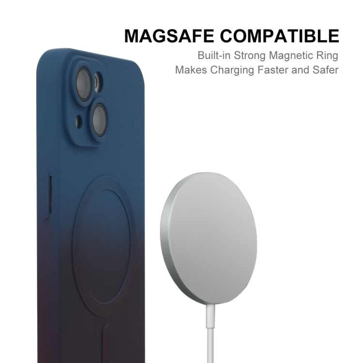 ENKAY Hat-Prince MagSafe Rainbow Gradient Silicone Phone Case with Lens Film, For iPhone 14 Plus, For iPhone 14, For iPhone 14 Pro, For iPhone 14 Pro Max, For iPhone 13 Pro Max, For iPhone 13 Pro, For iPhone 13