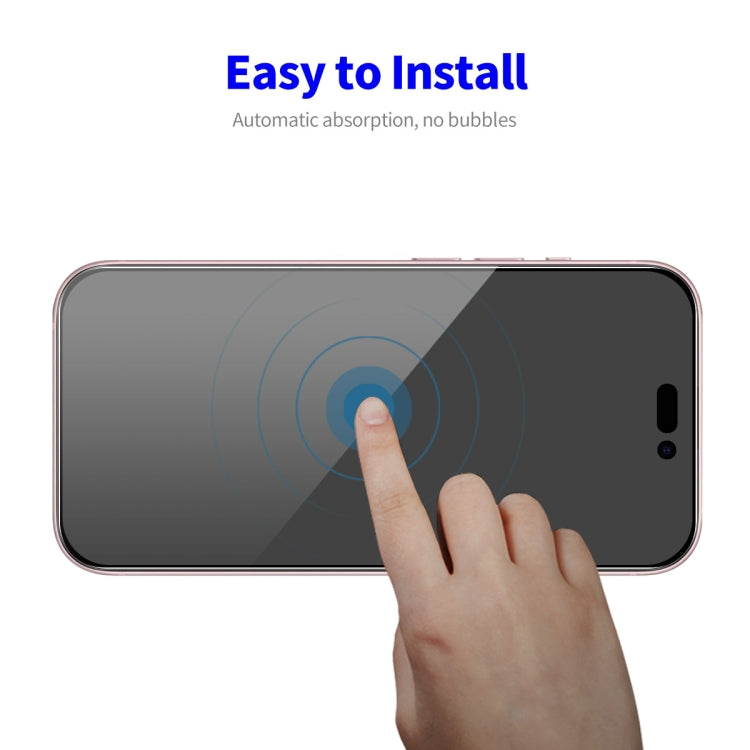 ENKAY Easy Install Anti-peeping Privacy Full Screen Tempered Glass Film, For iPhone 14 / 16e / 13 / 13 Pro, For iPhone 16 Pro Max, For iPhone 16 Pro, For iPhone 16 Plus, For iPhone 15 Plus, For iPhone 16, For iPhone 15, For iPhone 15 Pro Max�����������...