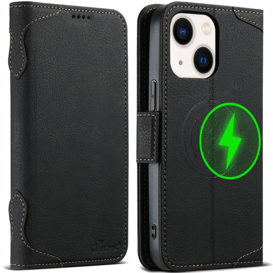 SUTENI J07 Multifunctional Horizontal Flip Magsafe Leather Phone Case, For iPhone 14, For iPhone 14 Pro, For iPhone 14 Pro Max, For iPhone 13 Pro Max, For iPhone 13 Pro, For iPhone 13, For iPhone 12 Pro Max, For iPhone 12 / 12 Pro