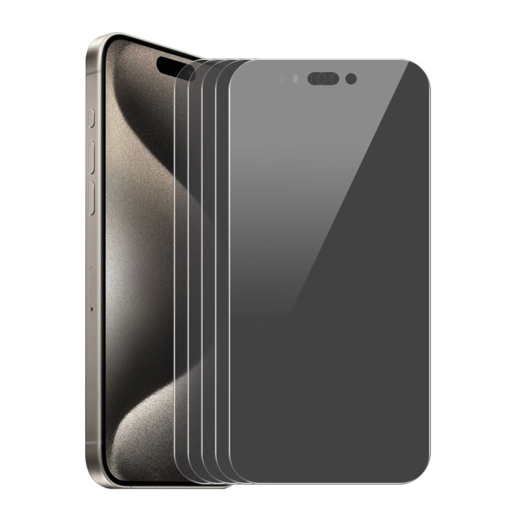 5pcs ENKAY Hat-Prince 28 Degree Anti-peeping Privacy Tempered Glass Film, For iPhone 17 Pro Max, For iPhone 17 Pro, For iPhone 17, For iPhone 17 Air, For iPhone 16 Pro Max, For iPhone 16 Pro, For iPhone 16 Plus, For iPhone 16, For iPhone 15 Pro Max����...