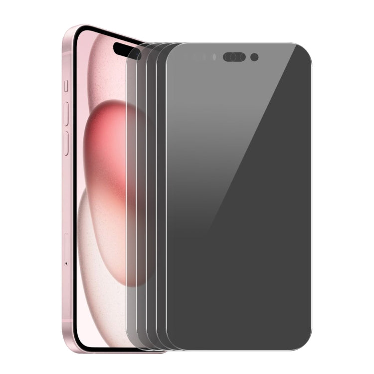 5pcs ENKAY Hat-Prince 28 Degree Anti-peeping Privacy Tempered Glass Film, For iPhone 17 Pro Max, For iPhone 17 Pro, For iPhone 17, For iPhone 17 Air, For iPhone 16 Pro Max, For iPhone 16 Pro, For iPhone 16 Plus, For iPhone 16, For iPhone 15 Pro Max����...