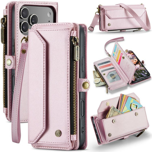 CaseMe C36 Card Slots Zipper Wallet RFID Anti-theft Leather Phone Case