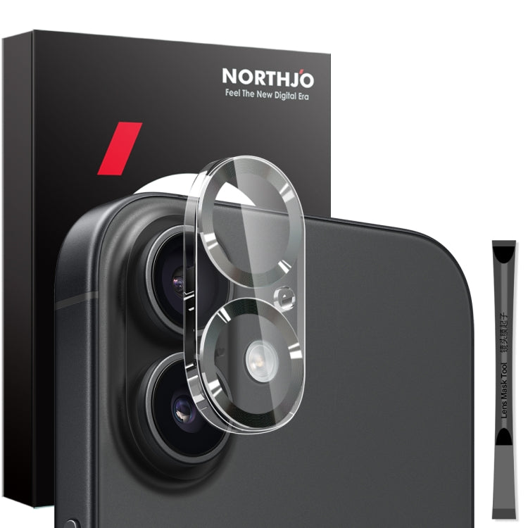 NORTHJO Camera Lens Protector CD Veins 3D Tempered Glass Film, For iPhone 16 Pro / 16 Pro Max, For iPhone 16 / 16 Plus