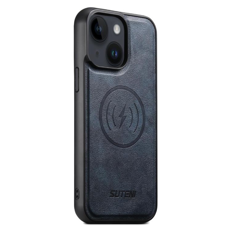 Suteni G5 Cowhide Leather MagSafe Magnetic Phone Case, For iPhone 13 Pro Max, For iPhone 13 Pro, For iPhone 13, For iPhone 12, For iPhone 12 Pro Max, For iPhone 12 Pro