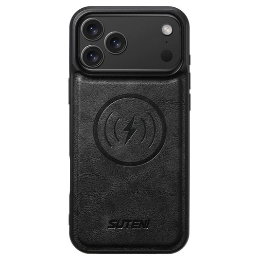 Suteni G5 Cowhide Leather MagSafe Magnetic Phone Case, For iPhone 17 Pro Max, For iPhone 17 Pro, For iPhone 17, For iPhone 17 Air, For iPhone 16 Pro Max, For iPhone 16 Pro, For iPhone 16 Plus, For iPhone 16, For iPhone 15 Pro Max, For iPhone 15 Pro����...