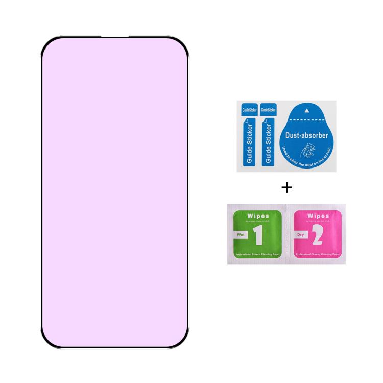 JUNSUNMAY 25pcs Anti-Blue Light Silk Print HD Tempered Glass Film, For iPhone 16 Pro Max, For iPhone 16 Pro, For iPhone 16 Plus, For iPhone 16, For iPhone 15 Pro Max, For iPhone 15 Pro, For iPhone 15 Plus, For iPhone 15