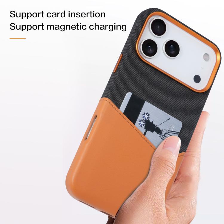 Kalebol Cloth Textue Stitching Card Slot Magnetic Phone Case