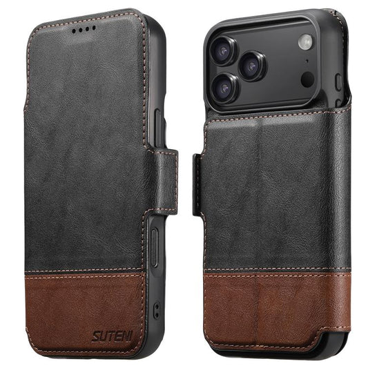 Suteni Q06 2-in-1 Multi-function Detachable Wallet MagSafe Phone Case